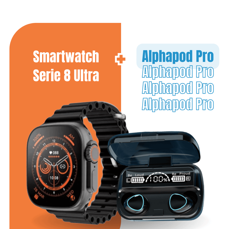Smartwatch Série 8 Ultra + AlphaPod Pro Grátis - COMPRE 1 E LEVE 2