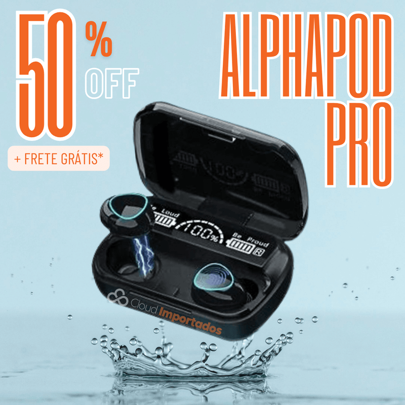 AlphaPod Pro - Fones Bluetooth à Prova d'água