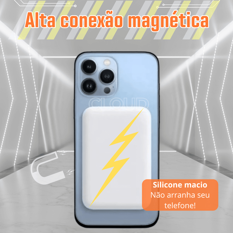 CloudSafe - Carregador Portátil Por Indução Para Apple/Android