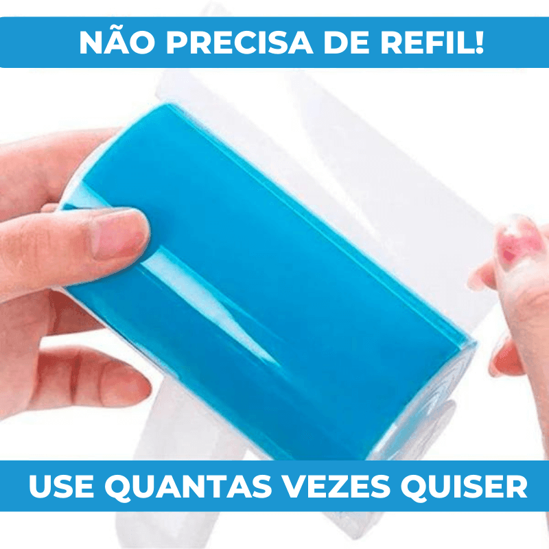 Cloud Cleaner™ - Rolo Adesivo Removedor de Pelos e Fiapos - (Lavável e Reutilizável) - ORIGINAL - Cloud Importados