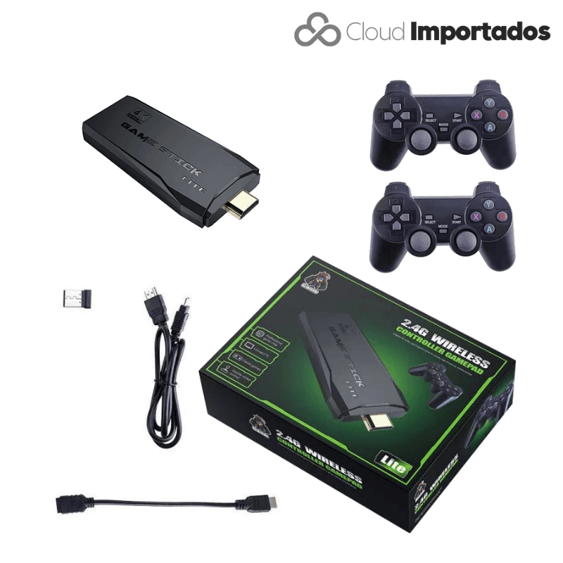 Classic Stick™ - Game Retrô 4K - Cloud Importados