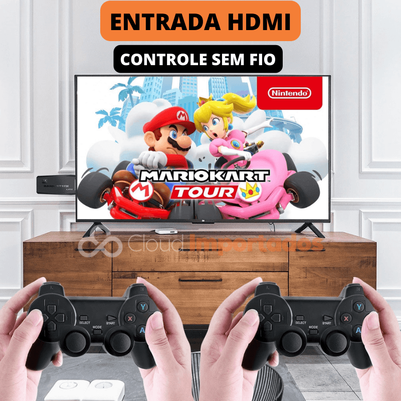 Classic Stick™ - Game Retrô 4K - Cloud Importados